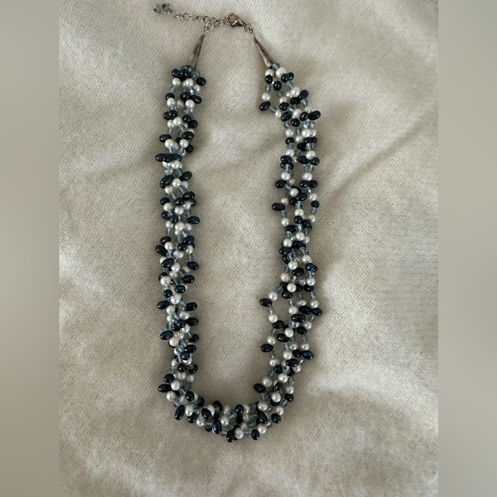 Beaded multi-strand necklace